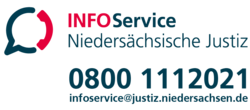 Logo: Infoservice Niedersächsische Justiz (Weiterleitung zum Infoservice der Niedersächsischen Justiz)